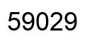 Number 59029 black image