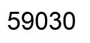 Number 59030 black image
