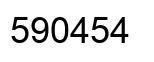 Number 590454 black image