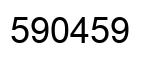 Number 590459 black image