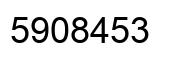 Número 5908453 imagen negro