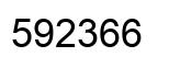Number 592366 black image