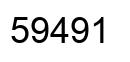 Número 59491 imagen negro