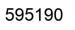 Number 595190 black image