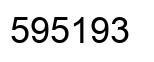 Number 595193 black image