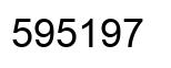 Number 595197 black image