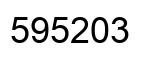 Number 595203 black image