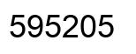 Number 595205 black image