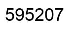 Número 595207 imagen negro