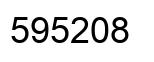Number 595208 black image