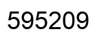 Number 595209 black image