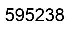 Número 595238 imagen negro