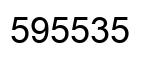 Number 595535 black image