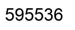 Number 595536 black image