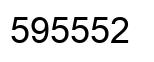 Number 595552 black image