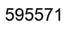 Number 595571 black image