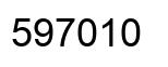 Número 597010 imagen negro