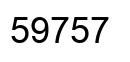 Number 59757 black image