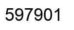 Number 597901 black image