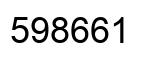 Número 598661 imagen negro