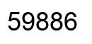 Número 59886 imagen negro