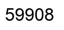 Número 59908 imagen negro