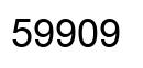 Number 59909 black image