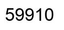 Número 59910 imagen negro