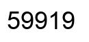 Number 59919 black image