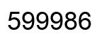 Number 599986 black image