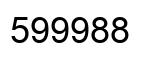 Number 599988 black image