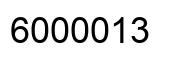 Number 6000013 black image