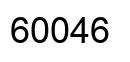 Número 60046 imagen negro