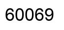 Número 60069 imagen negro