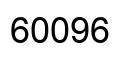 Number 60096 black image