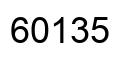 Number 60135 black image