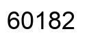 Number 60182 black image