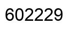Number 602229 black image