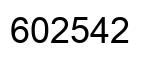 Número 602542 imagen negro