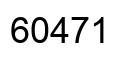 Number 60471 black image