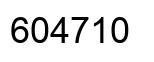 Number 604710 black image