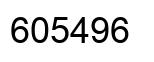 Number 605496 black image