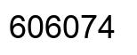 Number 606074 black image