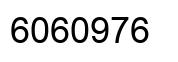 Number 6060976 black image