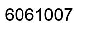 Número 6061007 imagen negro