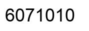 Number 6071010 black image