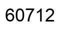 Número 60712 imagen negro