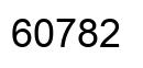 Number 60782 black image