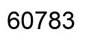 Number 60783 black image