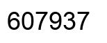 Número 607937 imagen negro